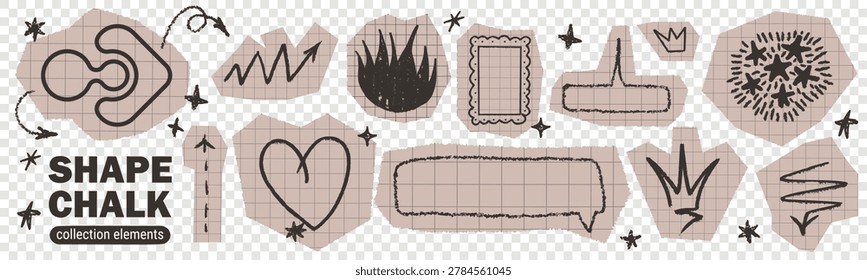 Draw texture crayon and