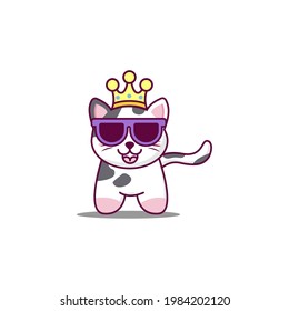 Dibujar ilustración vectorial colección de caracteres lindo gato. Estilo de dibujos animados Doodle.