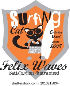 Draw vector illustration character collection cute Black Cat. Doodle cartoon style.