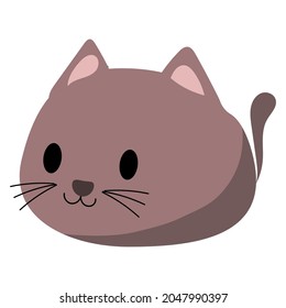 Draw vector illustration character collection cute cat.Doodle cartoon style