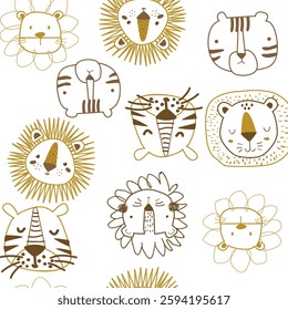 DRAW VECTOR PATTERN SAFARI ICON