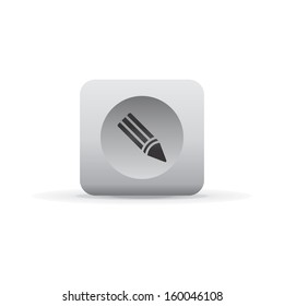 draw white shadowed button icon