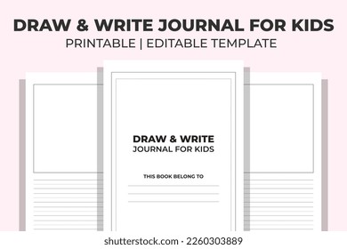 Draw And Write Journal for Kids KDP Interior