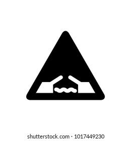drawbridge vector road sign icon