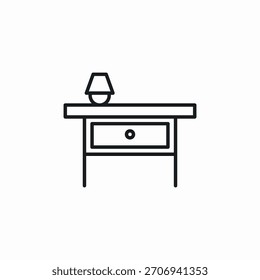 drawer cabinet icon sign vector