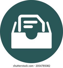 Drawer document Isolated Vector icon which can easily modify or edit

