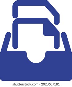 Drawer documents Isolated Vector icon which can easily modify or edit

