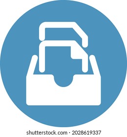 Drawer documents Isolated Vector icon which can easily modify or edit

