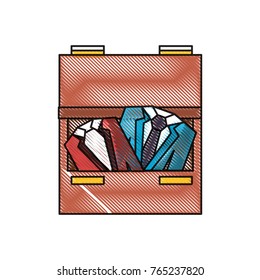 drawer with elegant suits icon