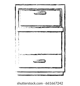 drawer house isolated icon