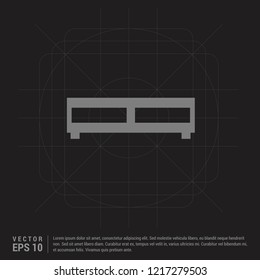 Drawer Icon - Black Creative Background - Free vector icon