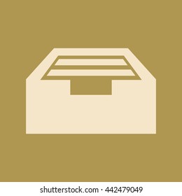 Drawer Icon. Eps-10.