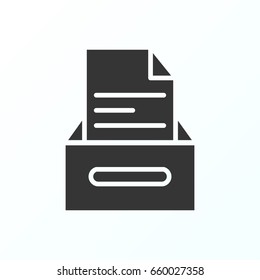 Drawer  icon illustration isolated vector sign symbol