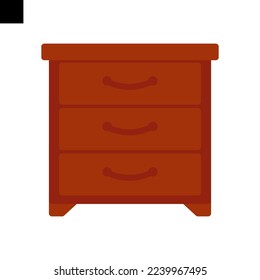 drawer icon logo flat style vector