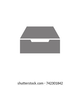 Drawer icon on white background