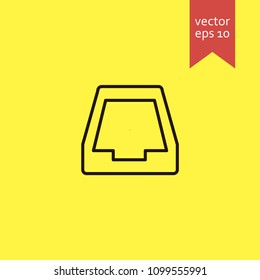 drawer. drawer icon. sign design. Vector EPS 10.