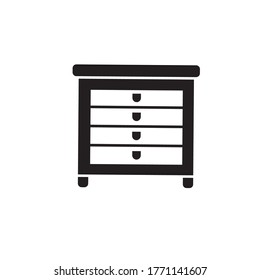 Drawer icon vector design template