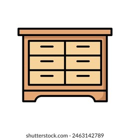 drawer icon vector design template simple and clean