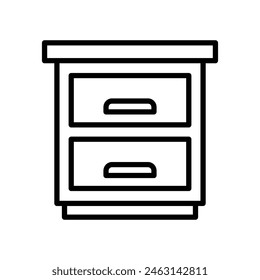 drawer icon vector design template simple and clean