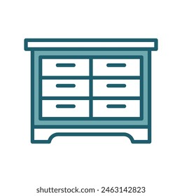 drawer icon vector design template simple and clean