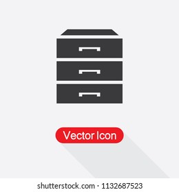 Drawer Icon Vector Illustration Eps10