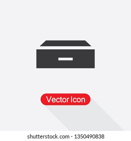 Drawer Icon Vector Illustration Eps10