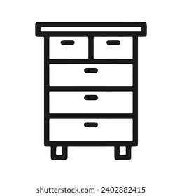 drawer icon vector ilustration logo design