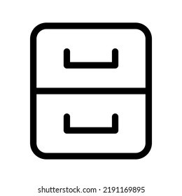 Drawer Icon Vector Symbol Design Illustration