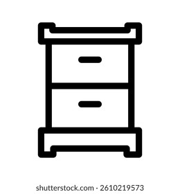 Drawer Icon Vector Symbol Design Illustration