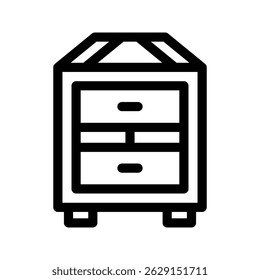 Drawer Icon Vector Symbol Design Illustration