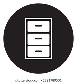 drawer icon vector template illustration logo design