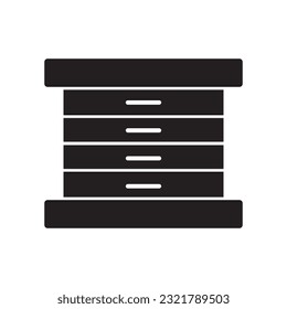 drawer icon vector template illustration logo design