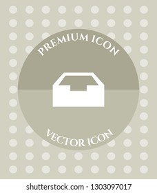 Drawer Icon for Web. Application, Software & Graphic Design.