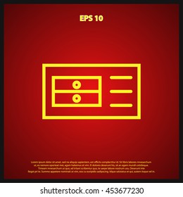 drawer line icon
