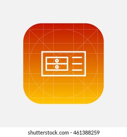 drawer line icon