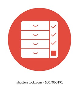 drawer stationary office 