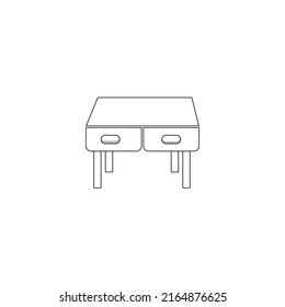 Drawer table design Free Vector