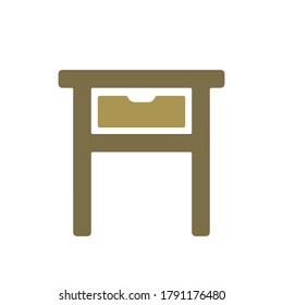 Drawer table illustration vector simple design