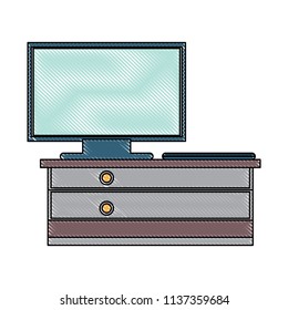 drawer and television