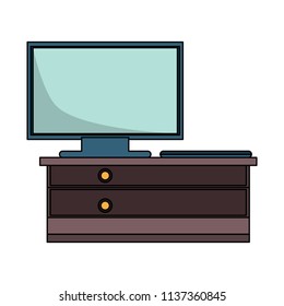 drawer and television