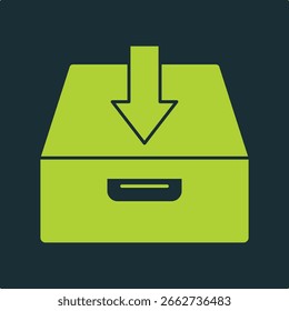 Drawer trendy useful vector Illustration design charming colorful green background.eps