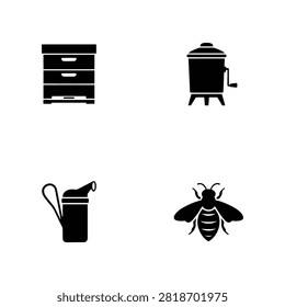 Drawer Unit and Bee Icon Set
