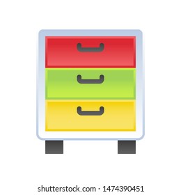 Drawer vector, Back to school gradient design icon