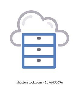 drawer vector color line  icon 