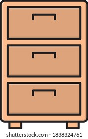 Schubvektorflachsymbol