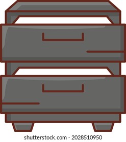 Schubvektorflachsymbol