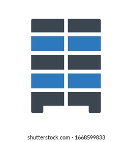 drawer vector glyph color icon 