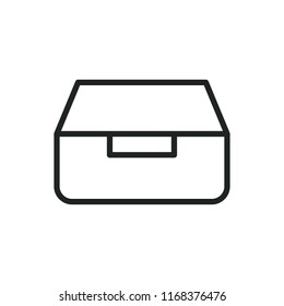 drawer vector icon