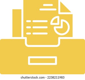 Drawer vector icon. Can be used for printing, mobile and web applications.