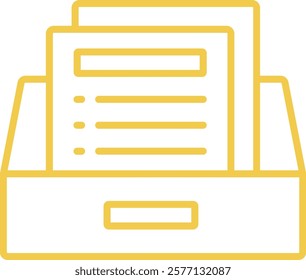 Drawer vector icon. Can be used for printing, mobile and web applications.